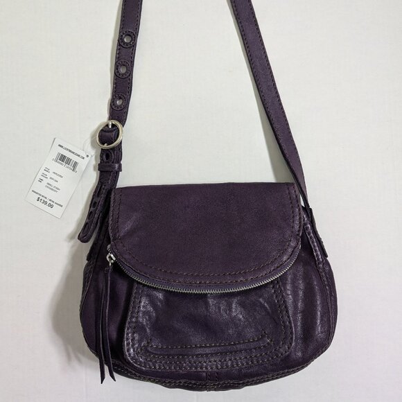 NWT Lucky Brand Stash Purple Leather Crossbody Purse - Picture 10 of 11